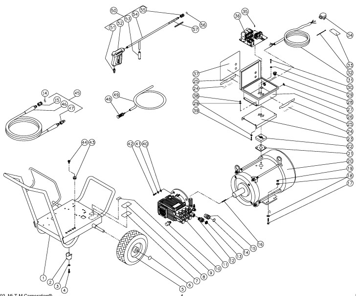 MITM JP-3004-0ME1 pressure washer parts and manual
